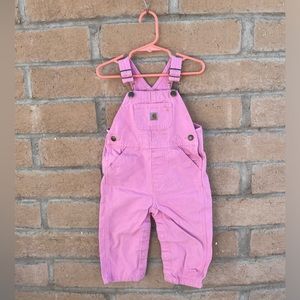 Carhartt pink 18m overalls